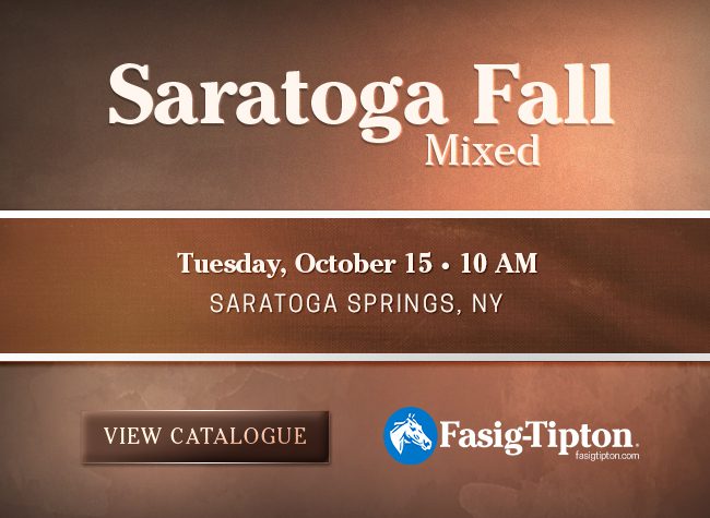 Venta mixta de Fasig Tipton Saratoga 1/10/24